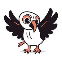 süß Taube Vogel Karikatur Charakter Vektor Illustration Design.