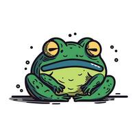 Frosch Symbol. Vektor Illustration von ein Frosch. Hand gezeichnet Frosch.