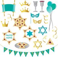 purim clipart vektor