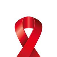 Aids Day Awareness Ribbon isolierte Symbol vektor