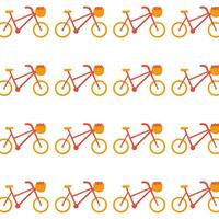 cykel blommor korg rida Frankrike paris mönster vektor