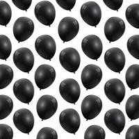mönster av ballonger helium svart vektor