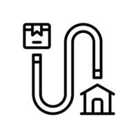 Route Linie Symbol. Vektor Symbol zum Ihre Webseite, Handy, Mobiltelefon, Präsentation, und Logo Design.