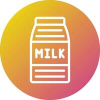 Milch-Vektor-Icon-Design-Illustration vektor