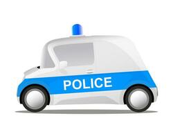 Karikatur Polizei Auto vektor
