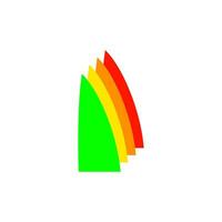 Regenbogen farbig Bildschirm auf Weiß Hintergrund vektor