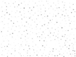 lyx ljus silver- triangel- glitter konfetti bakgrund. vit festlig textur vektor