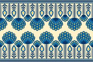 Blumen- Muster nahtlos. Hintergrund nahtlos Muster geometrisch ethnisch Muster Ikat nahtlos Digital Drucken Textil- zum Hintergrund, Teppich, Hintergrund, Kleidung, Batik, Stoff, Drucken Textil. vektor