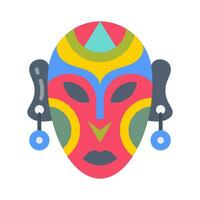 afrikansk mask ikon i vektor. illustration vektor