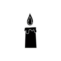 Kerze Symbol Vektor. Beleuchtung Illustration unterzeichnen. Zäpfchen Symbol oder Logo. vektor
