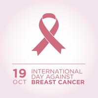 Internationaler Tag gegen Brustkrebs-Banner. vektor