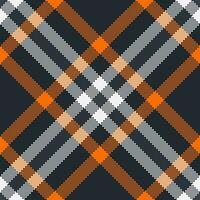 nahtlos Tartan prüfen von Vektor Muster Textur mit ein Hintergrund Stoff Textil- Plaid.