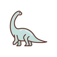 Diplodocus Symbol im Vektor. Illustration vektor