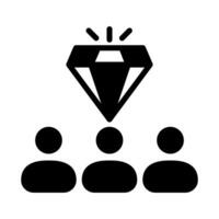 Mitarbeiter Engagement Symbol im Vektor. Illustration vektor