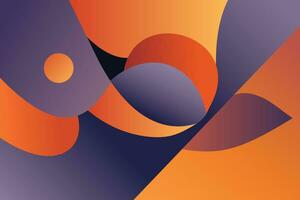 dekorativ geometrisk abstrakt bakgrund orange lila vektor design