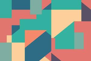 minimalistisch bunt Pastell- geometrisch abstrakt Hintergrund Formen Vektor Design Hintergrund