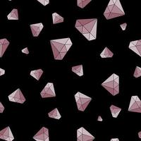 Diamant einfacher nahtloser Musterhintergrund. Vektor-Illustration