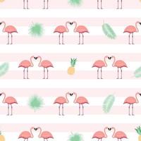 Rosa Flamingo Musterdesign Hintergrund. Vektor-Illustration vektor