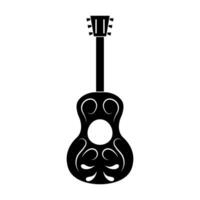 gitarr ikon vektor. akustisk illustration tecken. audio symbol. vektor