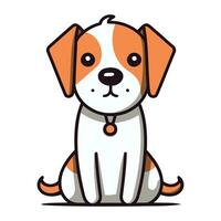 Jack Russell Terrier. Vektor Illustration von ein Hund.