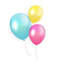 Feiertagshintergrund mit Ballonen. Vektor-Illustration vektor