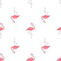 Rosa Flamingo süße nahtlose Muster Hintergrund Vektor-Illustration vektor