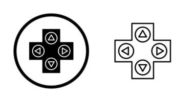 Einzigartiges Vektorsymbol für die Spielsteuerung vektor