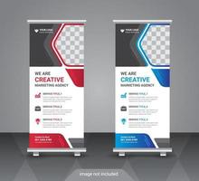 Corporate Rollup- oder X-Banner-Designvorlage vektor