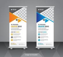 Corporate Rollup- oder X-Banner-Designvorlage vektor