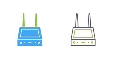 einzigartiges Router-Vektorsymbol vektor