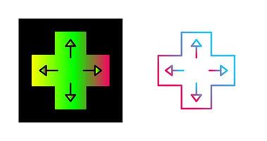 eindeutiges Richtungstasten-Vektorsymbol vektor