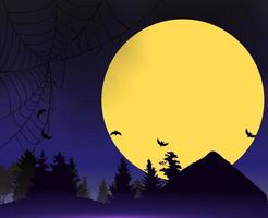 Halloween-Hintergrundschablone mit leerem Platz für Text. vektor