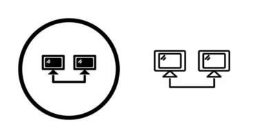 Vektorsymbol für verbundene Systeme vektor