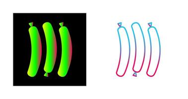Vektorsymbol für heiße Wurst vektor
