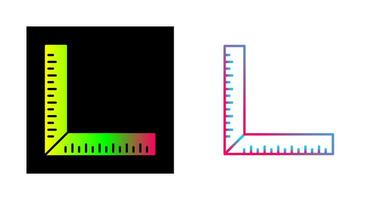 quadratisches Lineal-Vektorsymbol vektor