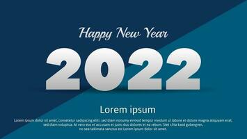 gott nytt år 2022 banner bakgrund vektor