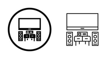 Heimkino-Vektorsymbol vektor