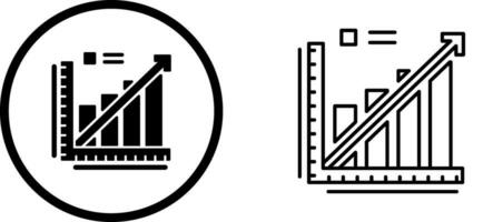 Liniendiagramm-Vektorsymbol vektor