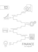 Infografik-Finanzkonzept. vektor