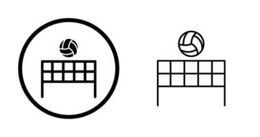 Beachvolleyball-Vektorsymbol vektor