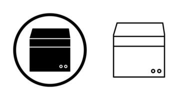 einzigartiges Box-Vektor-Symbol vektor