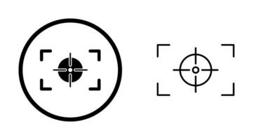 Horizontales Vektorsymbol mit einzigartigem Fokus vektor