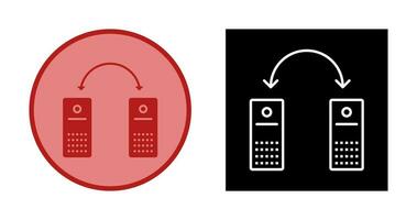 unik ansluten system vektor ikon