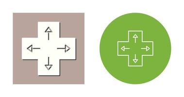 eindeutiges Richtungstasten-Vektorsymbol vektor