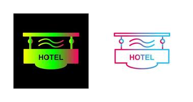 Vektorsymbol für Hotelzeichen vektor