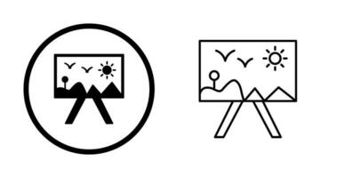 Malerei des Leinwandvektorsymbols vektor