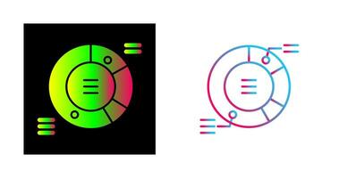 Kreisdiagramm-Vektorsymbol vektor