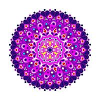 modernes Mandala-Kunst-Vektordesign mit einer schönen Farbmischung vektor