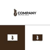 kaffe stad logotyp formgivningsmall vektor