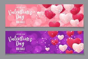 Valentinstag Liebe und Gefühle Verkauf Hintergrunddesign. vektor